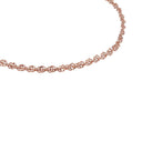 AMOR unisex anklet, rose gold-plated 925 sterling silver, heart motif, view 4