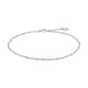 AMOR Fußkette Unisex, 925 Silber rhodiniert, Motiv Herz, Hauptbild