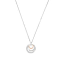 AMOR Halskette Damen, 925 Silber silber / rosévergoldet (bicolor), Zirkonia weiß, Hauptbild