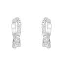 AMOR Ohrring (Creolen) Damen, 925 Silber rhodiniert, Zirkonia weiß, Ansicht 3