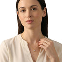 AMOR women's necklace, gold-plated 925 sterling silver, worn by model