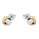 AMOR Ohrring (Ohrstecker) Damen, 925 Silber silber / vergoldet / rosé vergoldet (tricolor), Ansicht 4