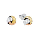 AMOR Ohrring (Ohrstecker) Damen, 925 Silber silber / vergoldet / rosé vergoldet (tricolor), Hauptbild