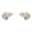 AMOR Ohrring (Ohrstecker) Damen, 925 Silber silber / vergoldet / rosé vergoldet (tricolor), Ansicht 4