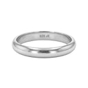 AMOR unisex ring, rhodium-plated 925 sterling silver, view 3