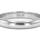 AMOR unisex ring, rhodium-plated 925 sterling silver, view 5