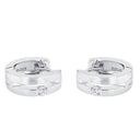 AMOR Ohrring (Creolen) Damen, 925 Silber rhodiniert, Zirkonia weiß, Ansicht 4