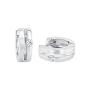 AMOR Ohrring (Creolen) Damen, 925 Silber rhodiniert, Zirkonia weiß, Hauptbild