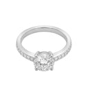 AMOR women's ring, rhodium-plated 925 sterling silver, view 4