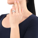 AMOR Ring Damen, 925 Silber rhodiniert, Ansicht 2