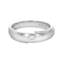 AMOR women's ring, rhodium-plated 925 sterling silver, view 3