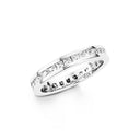 AMOR Ring Damen, 925 Silber rhodiniert, Zirkonia weiß, Hauptbild