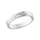 AMOR unisex ring, rhodium-plated 925 sterling silver, main image