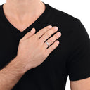 AMOR Ring Unisex, 925 Silber rhodiniert, Ansicht 3