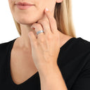 AMOR Ring Unisex, 925 Silber rhodiniert, Ansicht 2