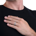 AMOR Ring Unisex, 925 Silber rhodiniert, Ansicht 3