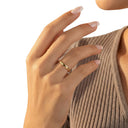 AMOR women's ring, 333 gold, view 2