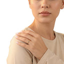 AMOR women's ring, 333 gold, worn by model