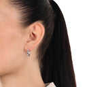 AMOR Ohrring (Creolen) Unisex, 925 Silber rhodiniert, Ansicht 2