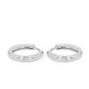 AMOR Ohrring (Creolen) Unisex, 925 Silber rhodiniert, Ansicht 5