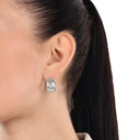 AMOR Ohrring (Creolen) Damen, 925 Silber rhodiniert, Ansicht 2