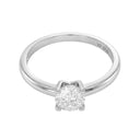 AMOR women's ring, rhodium-plated 925 sterling silver, view 4