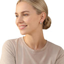 AMOR Ohrring (Creolen) Women, 925 Silber rhodiniert, am Model