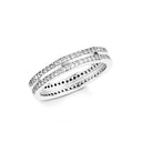 AMOR Ring Damen, 925 Silber rhodiniert, Zirkonia weiß, Hauptbild
