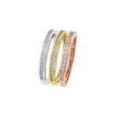 AMOR Ring Damen, 925 Silber silber / vergoldet / rosé vergoldet (tricolor), Ansicht 3