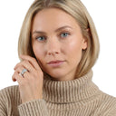 AMOR Ring Women, 925 Silber rhodiniert, am Model
