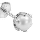 AMOR women's stud earrings, rhodium-plated 925 sterling silver, view 4