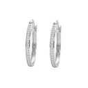 AMOR Ohrring (Creolen) Women, 925 Silber rhodiniert, Ansicht 5