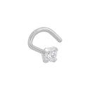 AMOR Piercing (Stecker) Damen, 925 Silber rhodiniert, Zirkonia weiß, Hauptbild