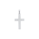 AMOR Anhänger (Halskette) Unisex, 925 Silber rhodiniert, Motiv Kreuz, Rückseite