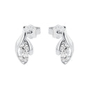 AMOR Ohrring (Ohrstecker) Damen, 925 Silber rhodiniert, Zirkonia weiß, Ansicht 4