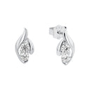 AMOR Ohrring (Ohrstecker) Damen, 925 Silber rhodiniert, Zirkonia weiß, Hauptbild