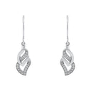 AMOR Ohrring (Ohrhänger) Damen, 925 Silber rhodiniert, Zirkonia weiß, Ansicht 3