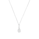 AMOR Halskette Damen, 925 Silber rhodiniert, Zirkonia weiß, Hauptbild