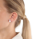 AMOR Ohrring (Ohrstecker) Damen, 925 Silber rhodiniert, Zirkonia weiß, Ansicht 2