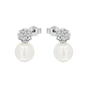 AMOR Ohrring (Ohrstecker) Damen, 925 Silber rhodiniert, Zirkonia weiß, Ansicht 4