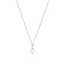 AMOR Halskette Damen, 925 Silber rhodiniert, Zirkonia weiß, Hauptbild