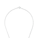 AMOR Halskette Damen, 925 Silber rhodiniert, Zirkonia weiß, Verschluss