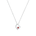 AMOR Halskette Damen, 925 Silber rhodiniert, Motiv Herz, Zirkonia weiß, Hauptbild