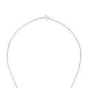 AMOR Halskette Damen, 925 Silber rhodiniert, Motiv Herz, Zirkonia weiß, Verschluss