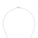 AMOR Collier Damen, 925 Silber rhodiniert, Motiv Herz, Zirkonia weiß, Verschluss