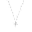 AMOR Halskette Damen, 925 Silber rhodiniert, Motiv Elfe, Zirkonia weiß, Hauptbild