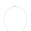 AMOR Halskette Damen, 925 Silber rhodiniert, Motiv Elfe, Zirkonia weiß, Verschluss