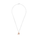 AMOR Halskette Damen, 925 Silber silber / rosévergoldet (bicolor), Motiv Engel/Herz, Zirkonia weiß, Ansicht 3