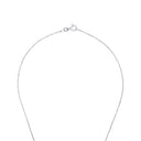 AMOR Halskette Damen, 925 Silber silber / rosévergoldet (bicolor), Motiv Engel/Herz, Zirkonia weiß, Verschluss