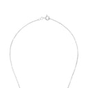 AMOR Schmuckset (Ohrring & Halskette) Damen, 925 Silber rhodiniert, Zirkonia blau, Verschluss